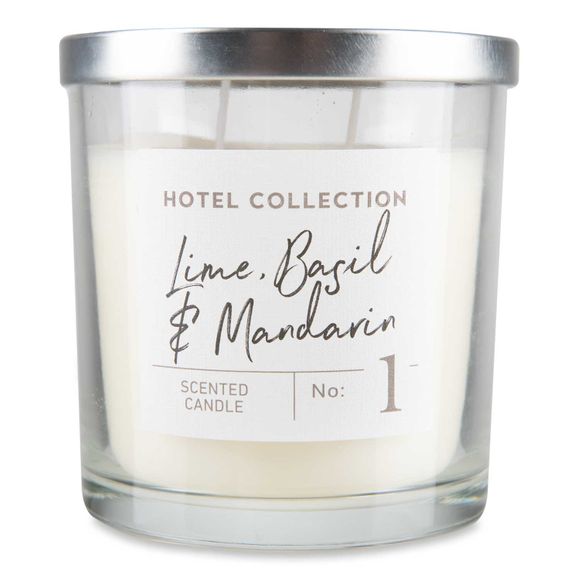 Lime, Basil & Mandarin Scented Candle 335g Hotel Collection